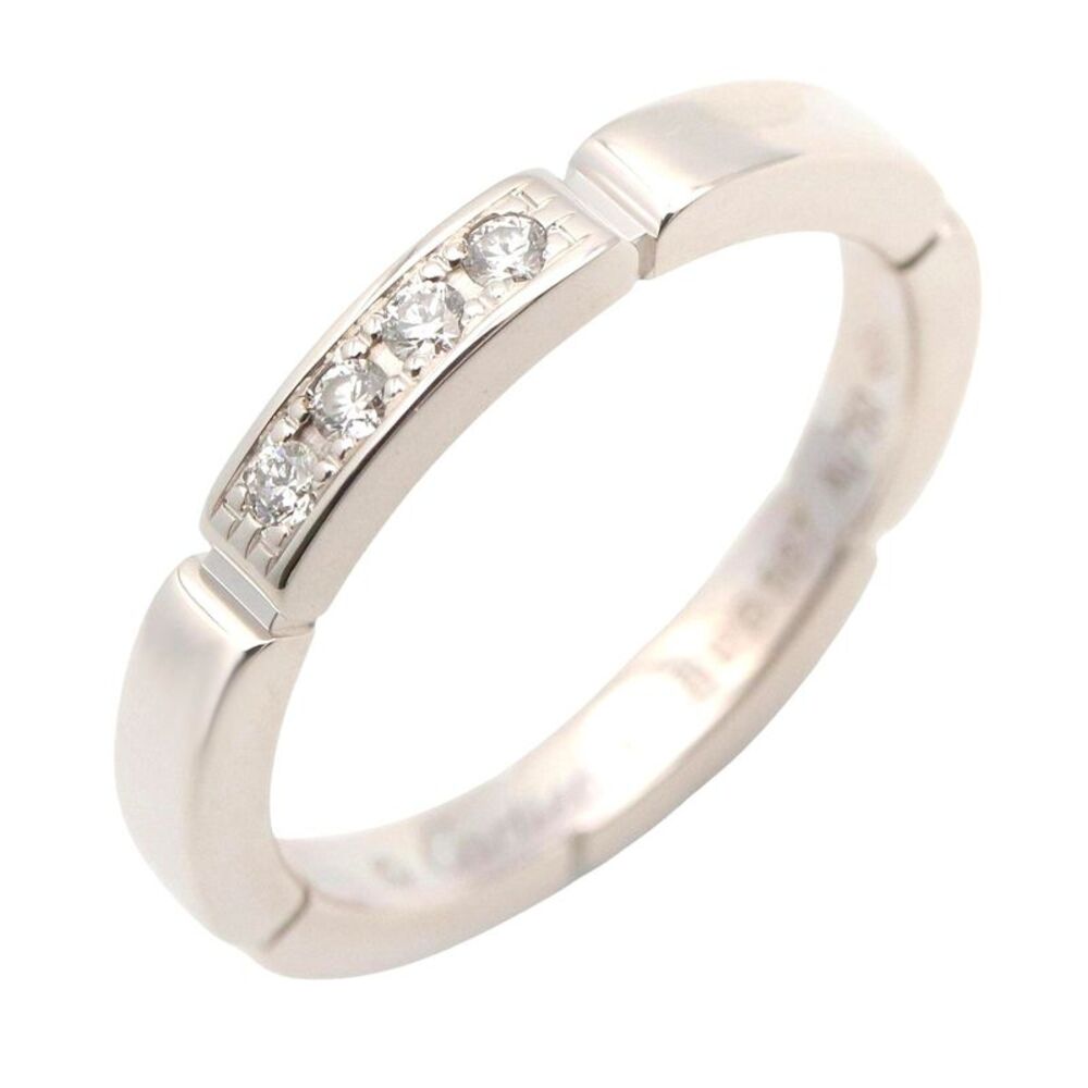 Cartier Diamond Ring K18WG White Gold